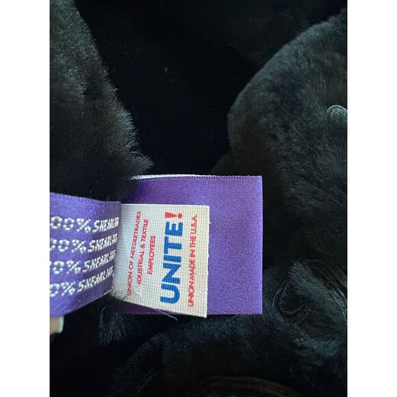 Ralph Lauren Collection Black Shearling Jacket Embroidered Velvet Formal Runway - Picture 16 of 16